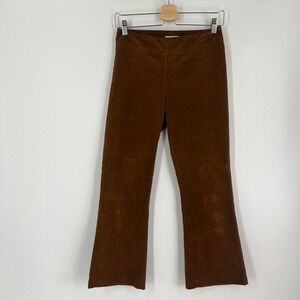 Avenue Montaigne Size 0 Brown Pull On Corduroy Flare Pants Made in USA